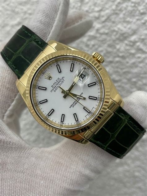 Cinturino rolex in pelle 